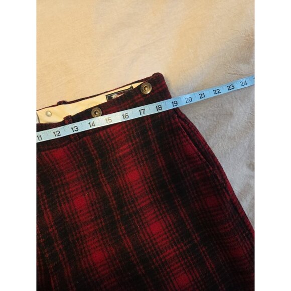 VTG Woolrich Wool Hunting Suit Buffalo Plaid Red Mackinaw Jacket 44L Pants 38 - Picture 12 of 12